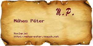 Méhes Péter névjegykártya